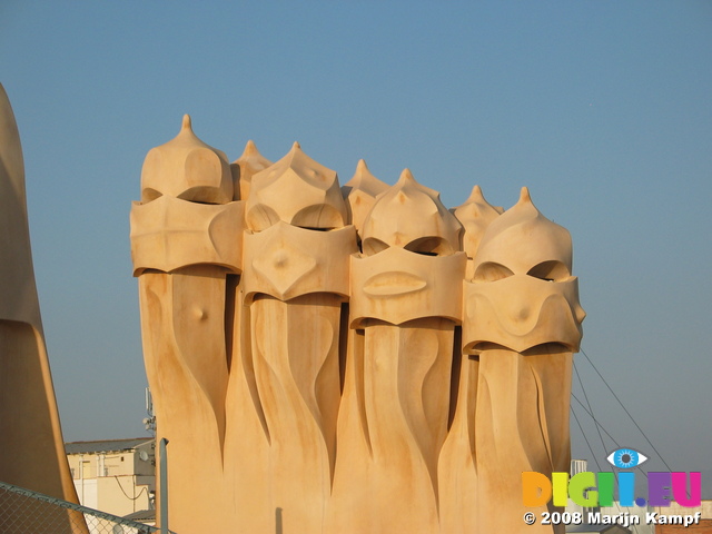 20932 Chimneys on La Pedrera